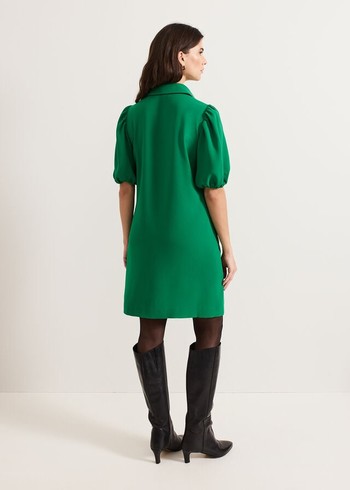 Phase Eight Candice Scallop Dress Green Canada | MPNKTU-368